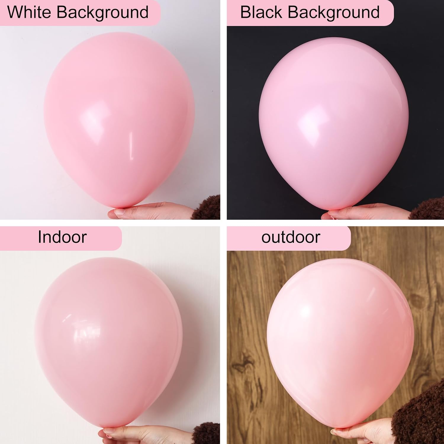 Detalle de Rubfac Globos rosa pastel 129 pcs