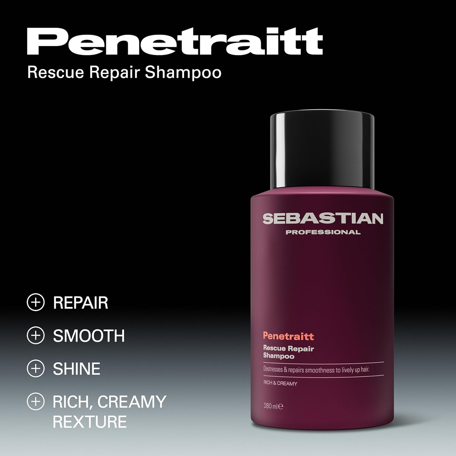 Thumbnail 1 de Sebastian Professional Penetraitt Rescue Repair Shampoo for damaged, stressed hair