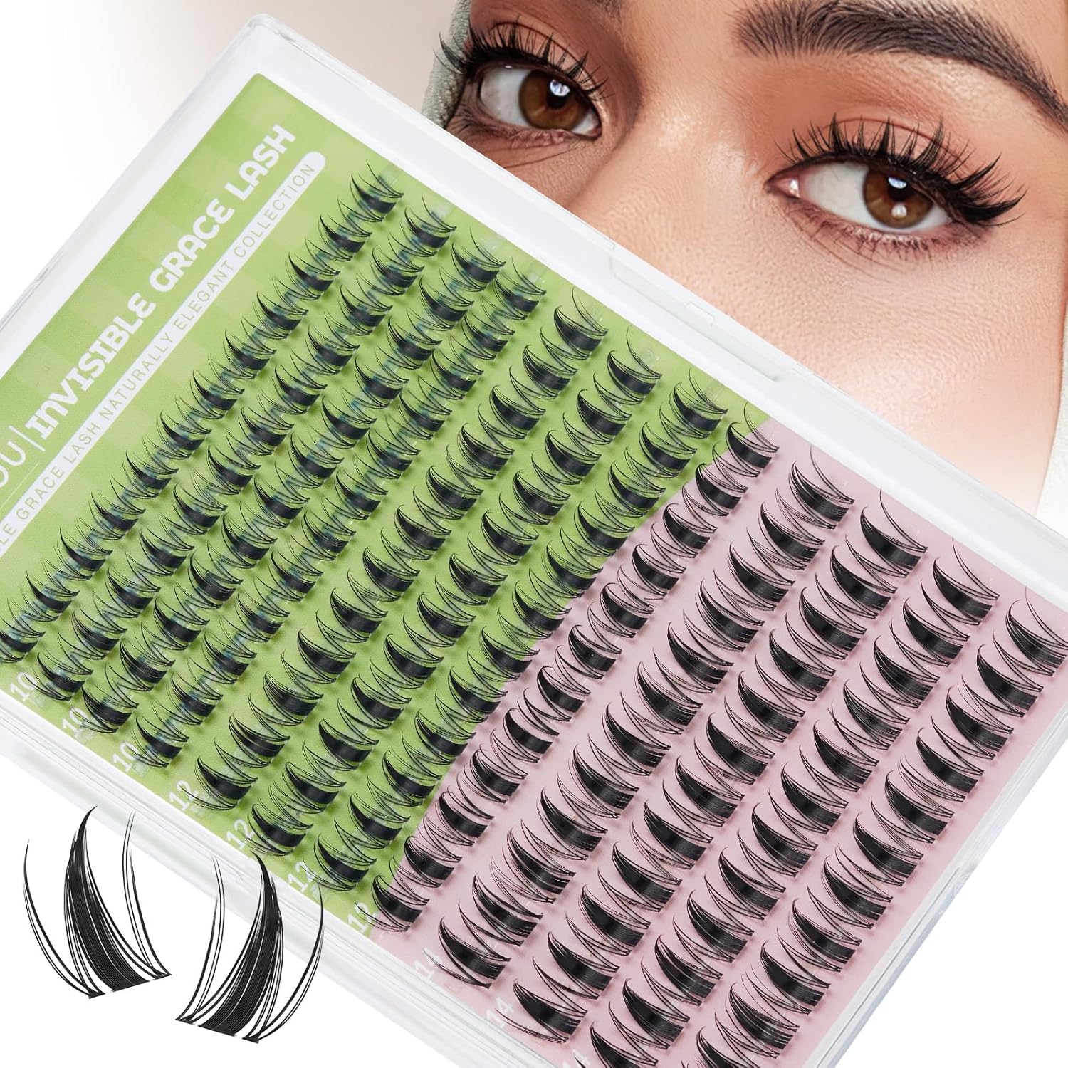 Thumbnail 3 de KEYYOU Fairy Lash Clusters Kit 144 pcs 😍