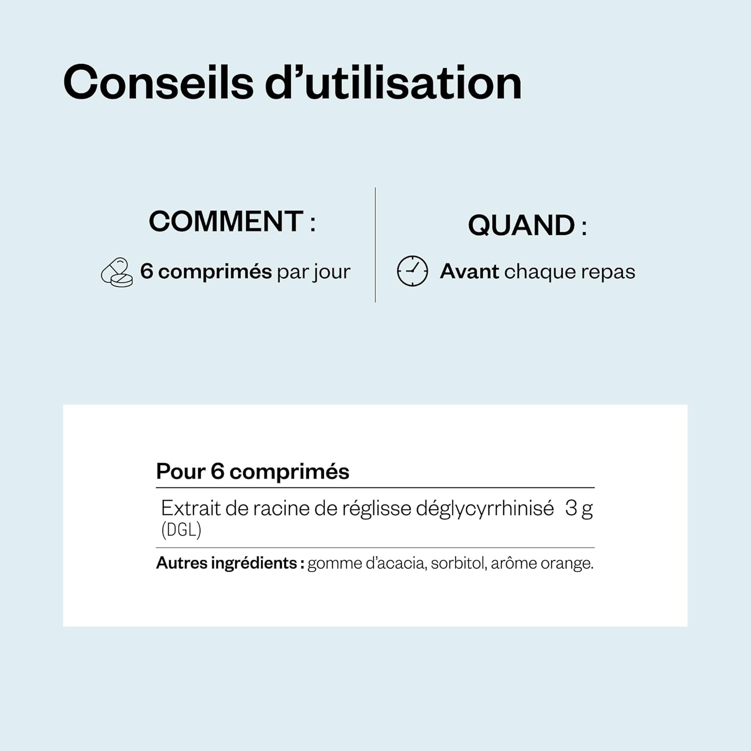 Thumbnail 6 de DGL 500 – Extrait de Racine de Réglisse déglycyrrhizinée, soulagement des reflux gastriques (comprimés à mâcher) – Supersmart