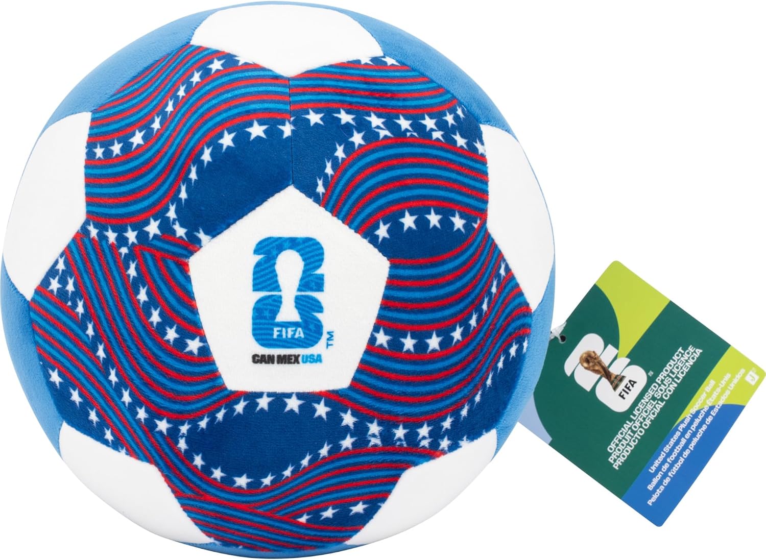 Detalle de Jazwares FIFA World Cup 2026 USA 9-Inch Plush Soccer Ball