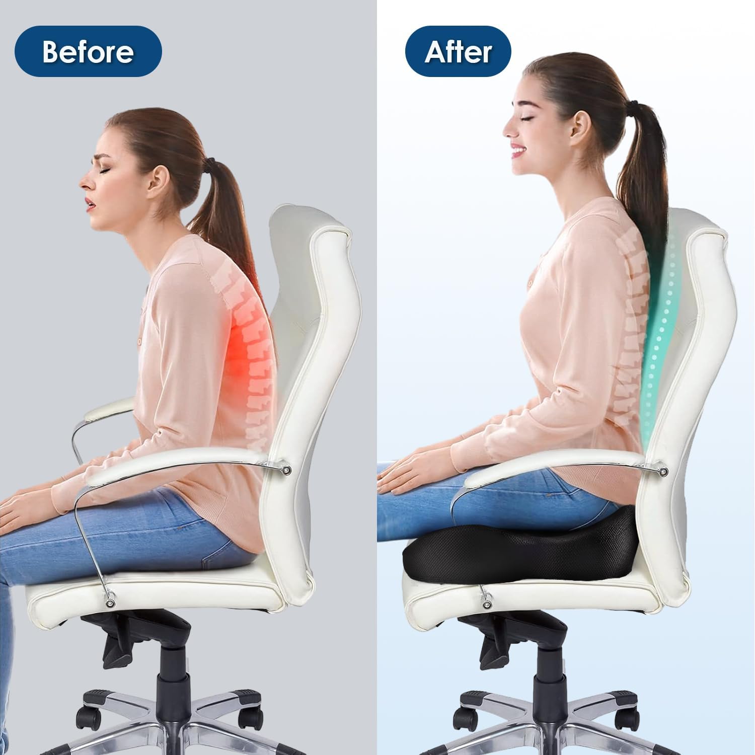Detalle 2 de QUTOOL Seat Cushion Memory Foam 1pc