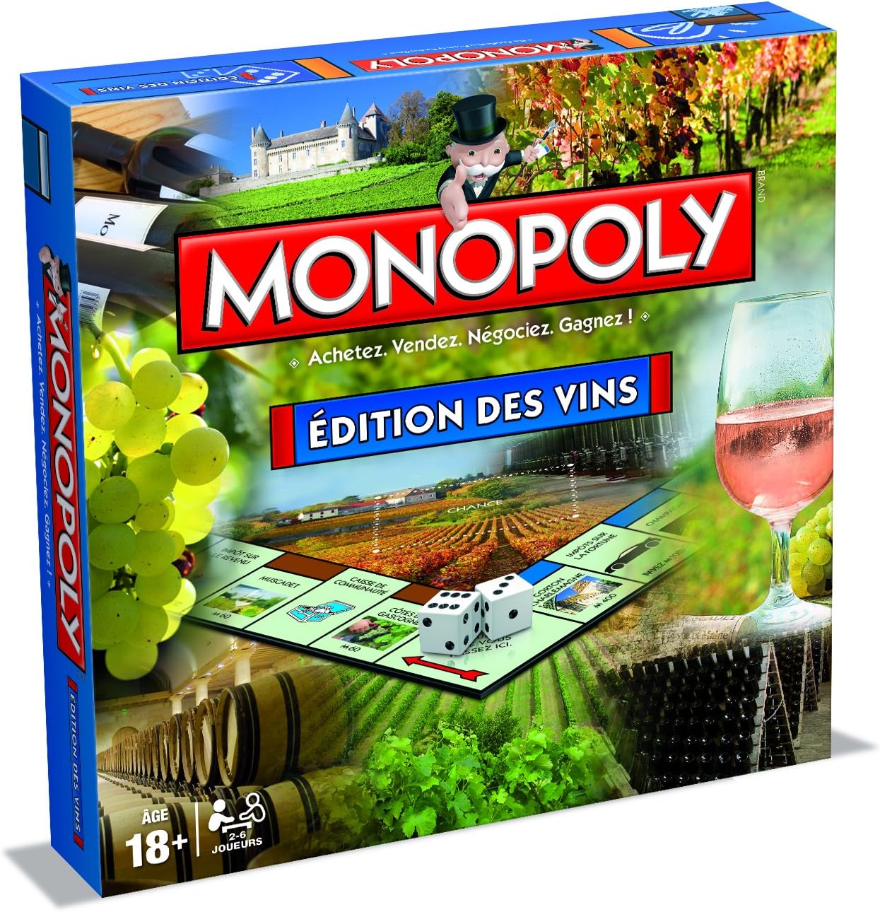Thumbnail 3 de MONOPOLY: Editions des vins – Brettspiel (französische Version) für 2 bis 6 Spieler ab 18 Jahren