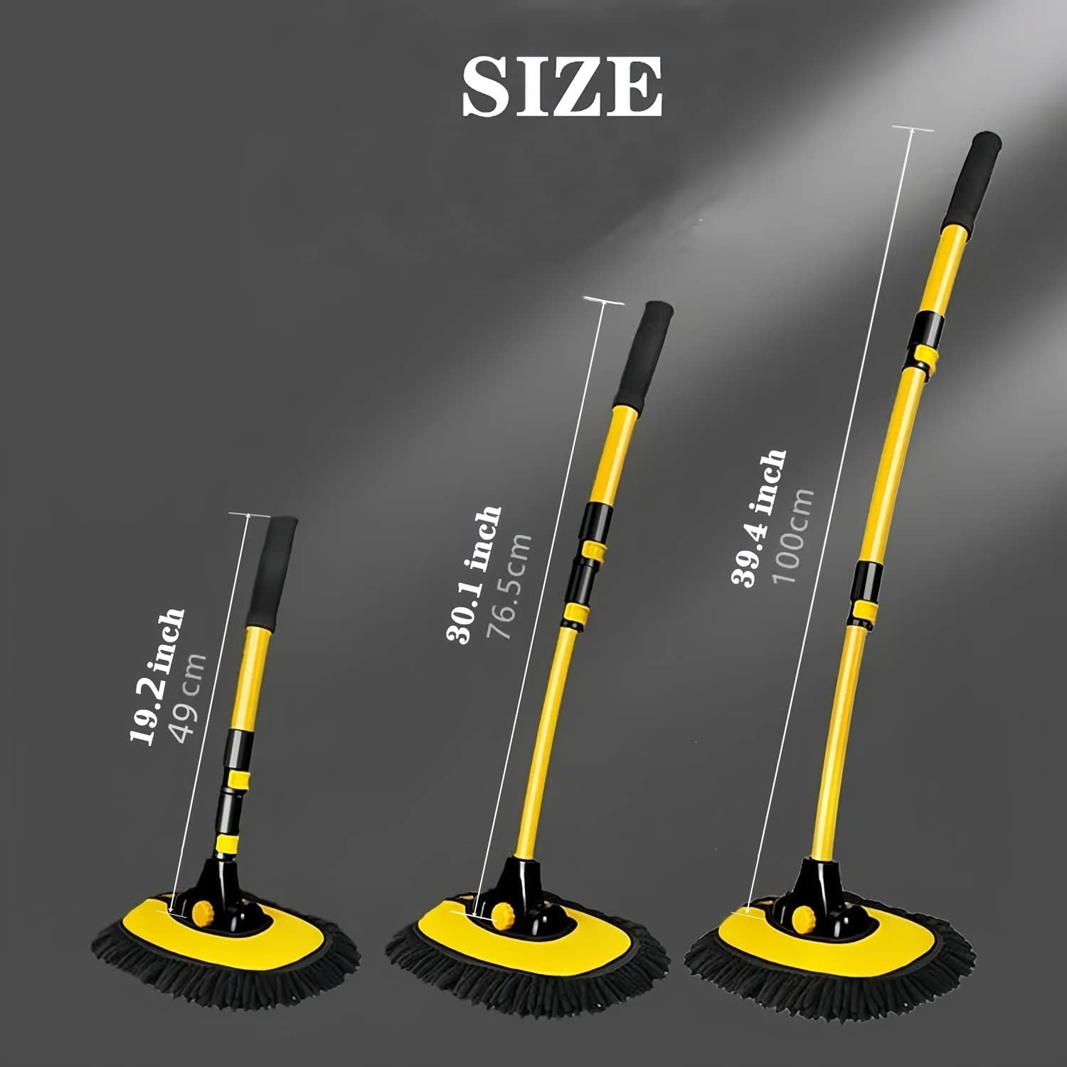Detalle 2 de MVEQRRN Car Wash Brush Mop with Long Handle