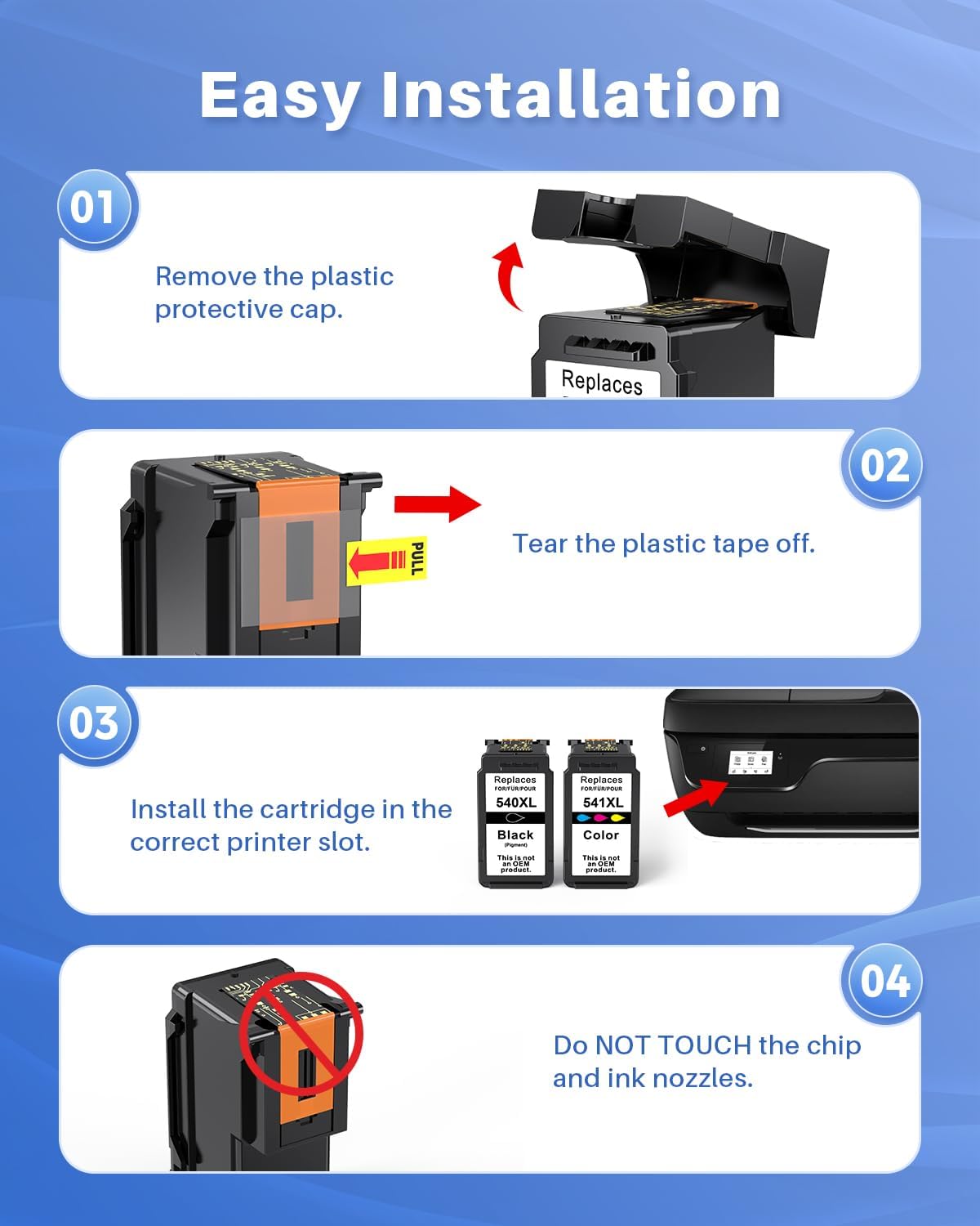 Thumbnail 4 de INK4U 540XL 541XL Druckerpatronen 660 Seiten 🖨️