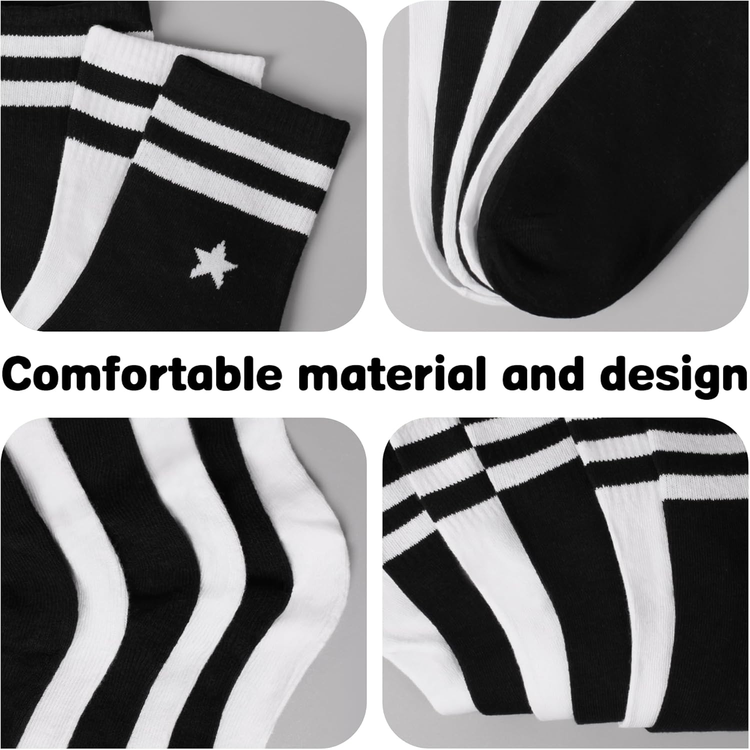 Thumbnail 2 de L&K-II 12 paires Chaussettes enfants coton hiver sport – taille 6–15 ans