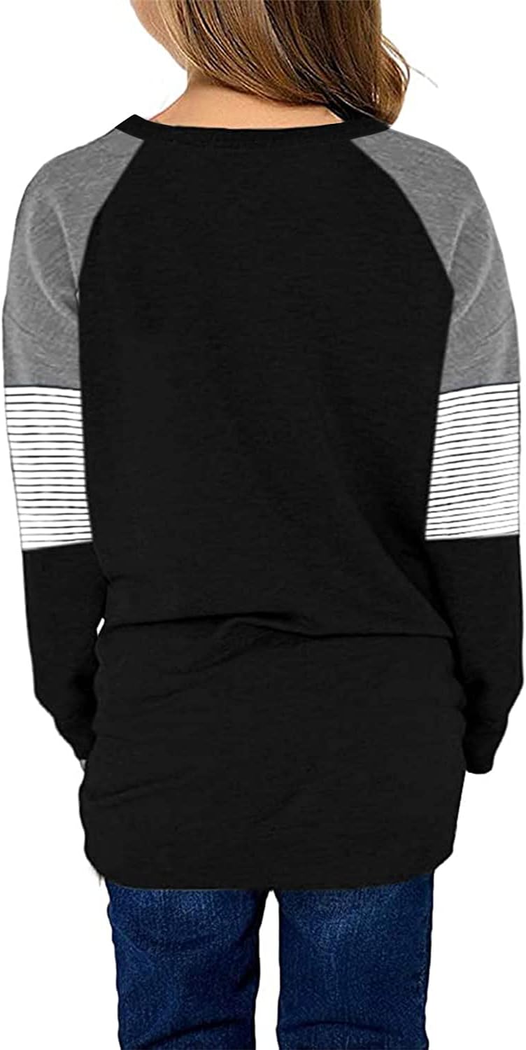 Detalle 2 de Storeofbaby Girls' Long-Sleeve Shirt, Crew Neck