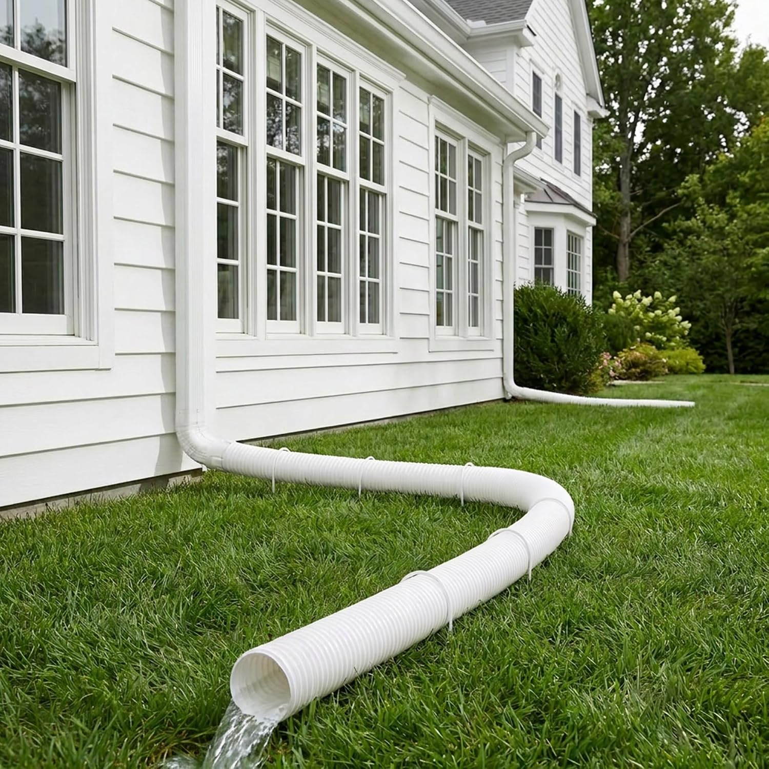 Thumbnail 6 de RUBII RUB-White-U-Downspout-Bracket-4Pcs U-Shaped Anchors for 4-Inch Downspouts