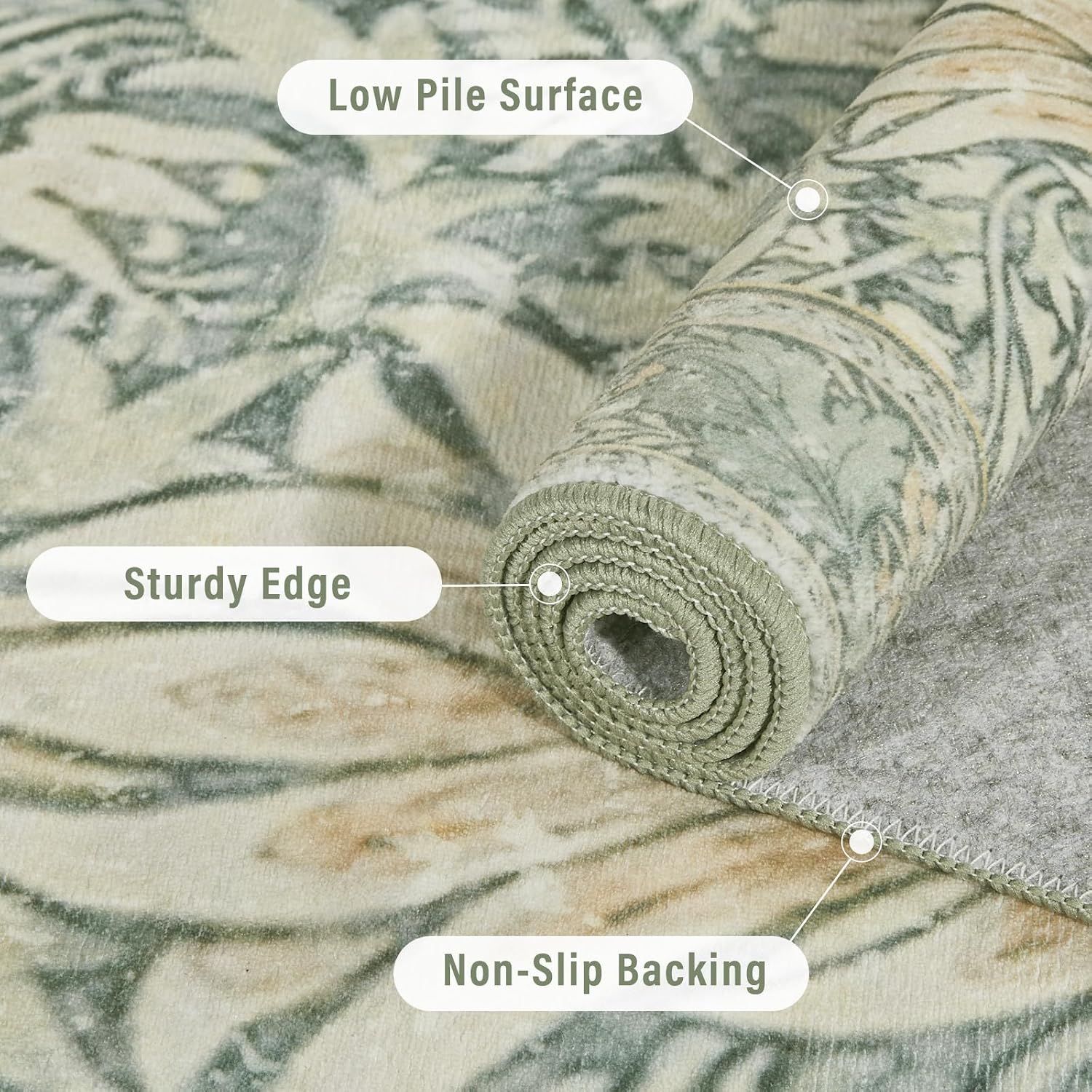 Detalle 1 de Vintage Floral area rug 5x7