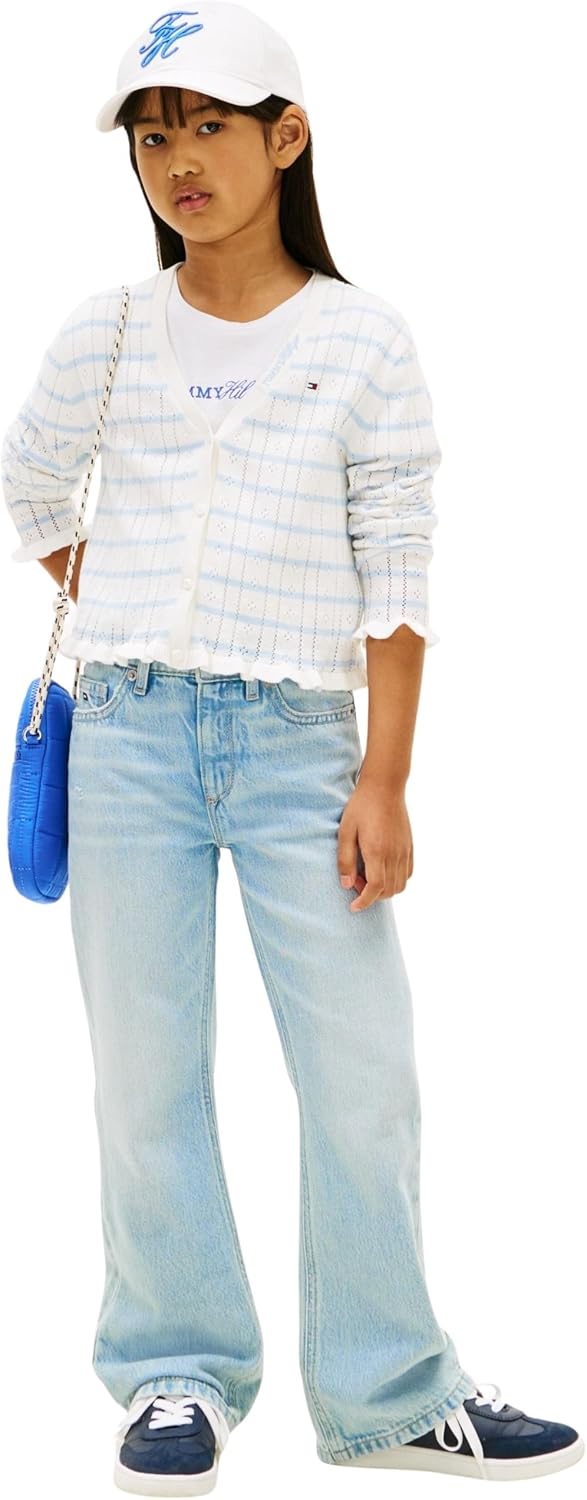 Thumbnail 4 de Tommy Hilfiger Flare Light Blue Kg0kg09115 – Jeans Wide Leg per Bambine e Ragazze