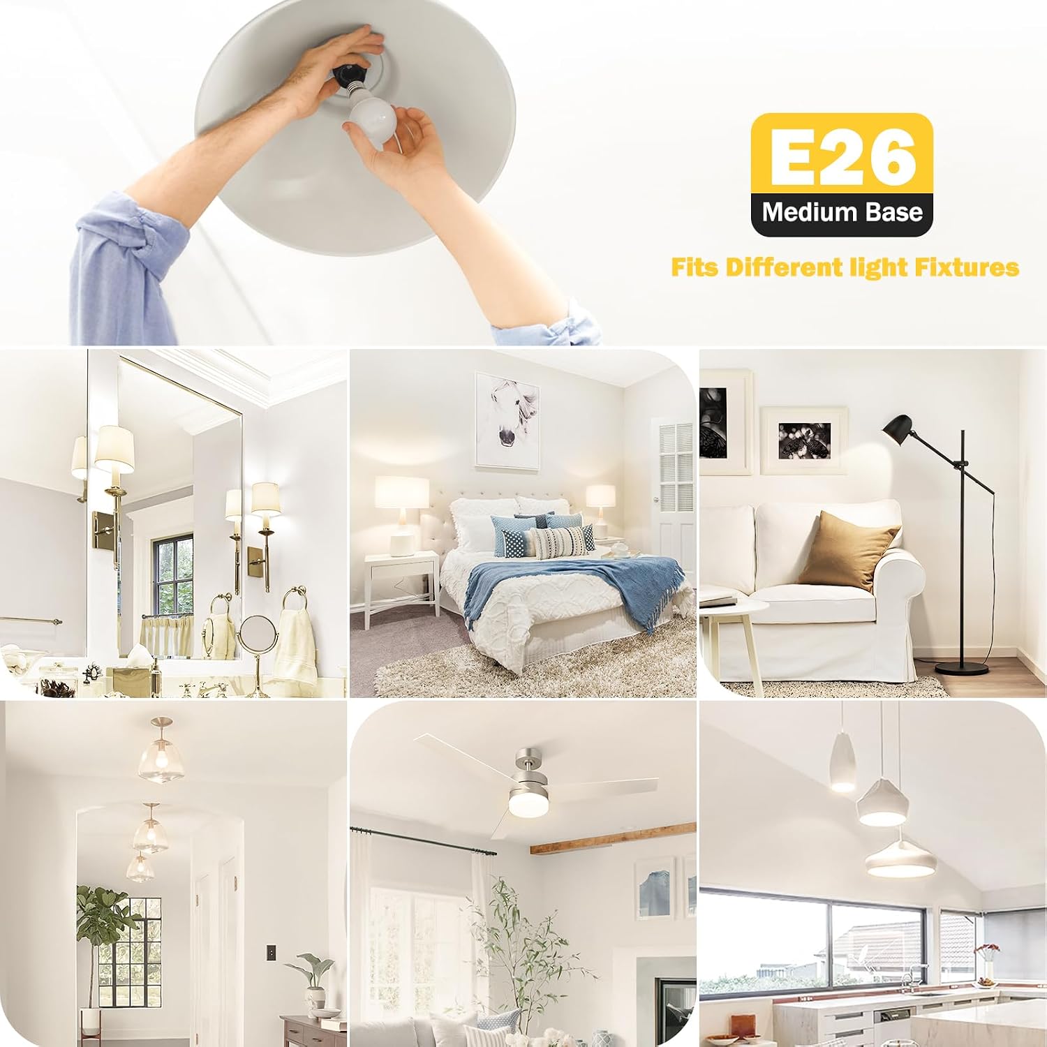 Detalle 2 de Maylaywood A19 LED Light Bulb 3000K