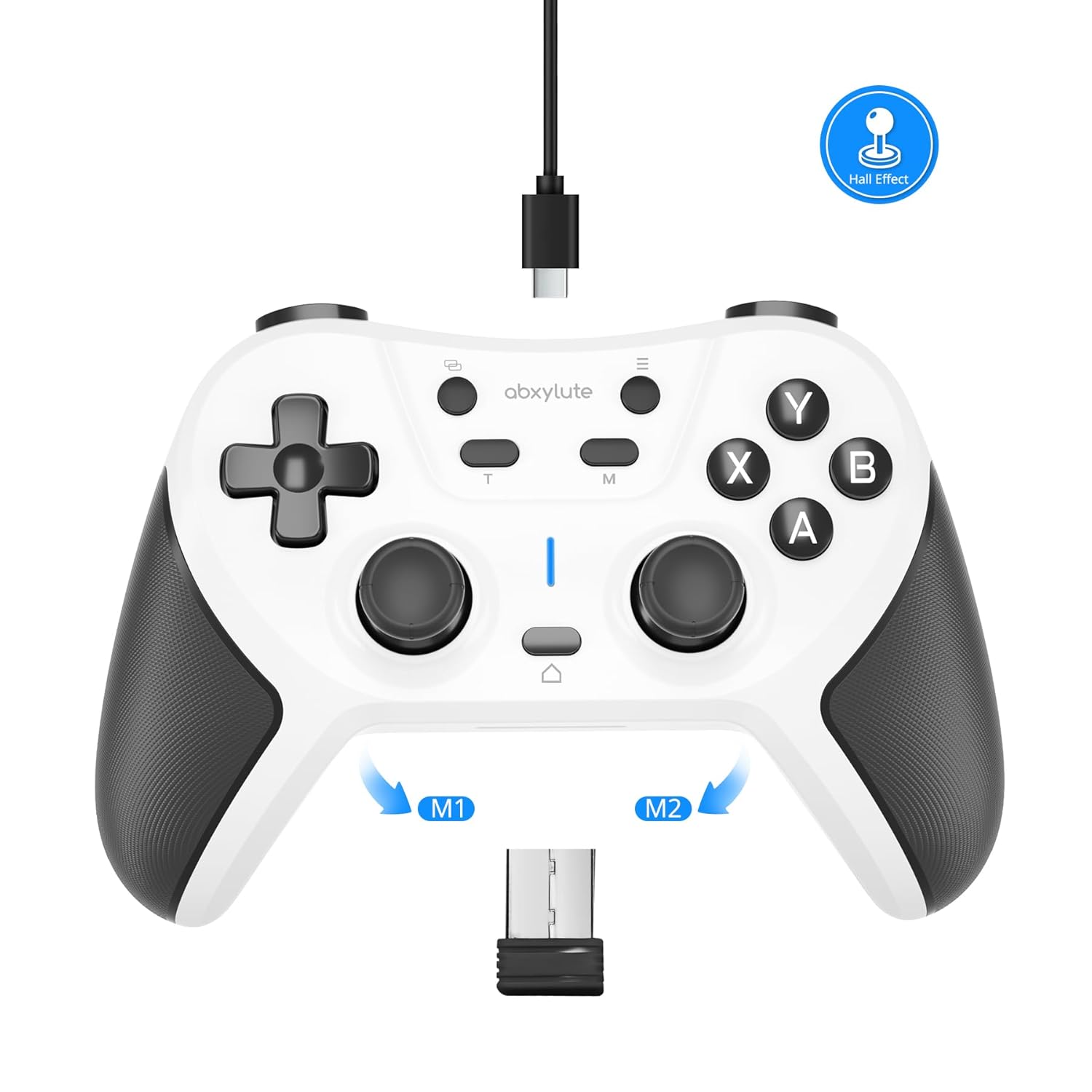 Detalle de abxylute C5P kabelloser Gaming-Controller 2,4 GHz