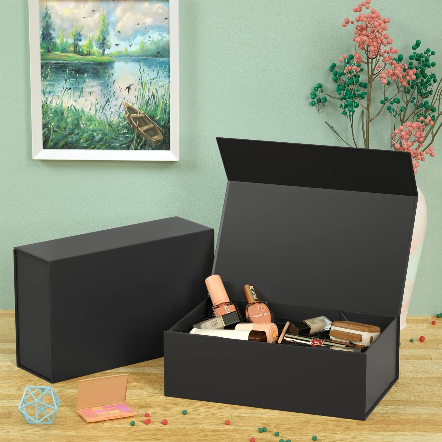 Thumbnail 6 de 1 Pack Gift Box with Magnetic Lid for Presents 30 x 15 x 10 cm
