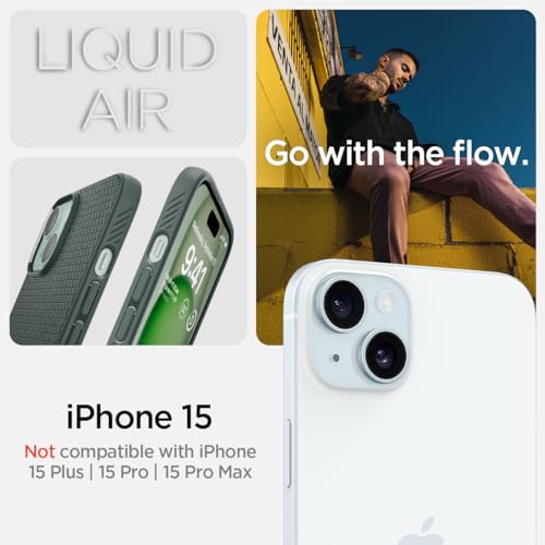 Detalle 2 de Spigen coque iPhone 15 Liquid Air, 6,1 pouces ⚙