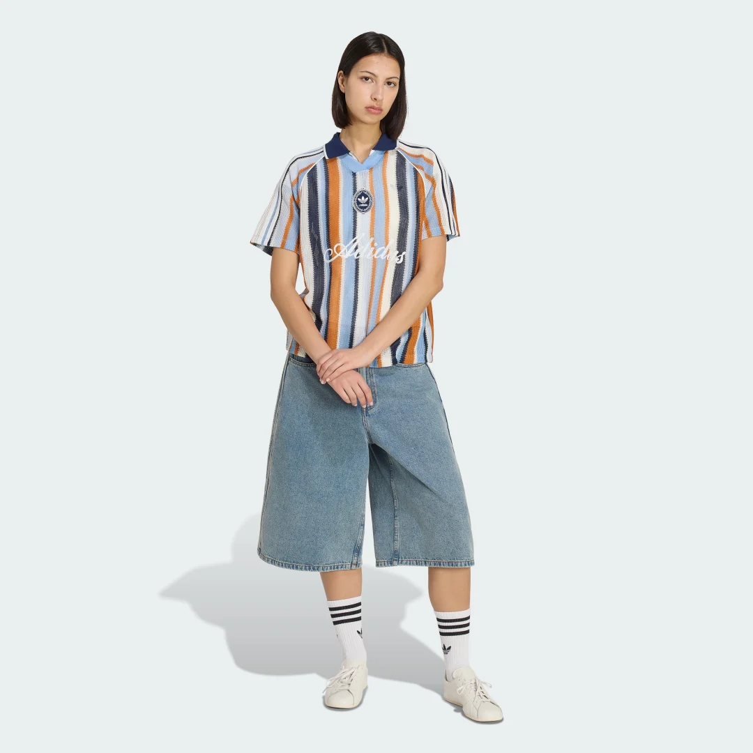 Thumbnail 2 de Camiseta de gran tamaño de punto Summer Glow de adidas Originals – azul
