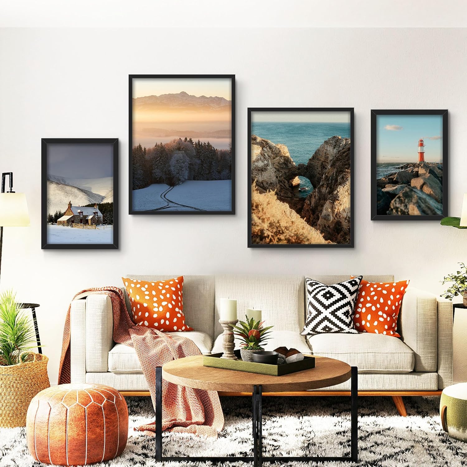 Thumbnail 5 de QPQIYIY Bilderrahmen 20x30 cm | 3er Set in Schwarz – Holzwerkstoff