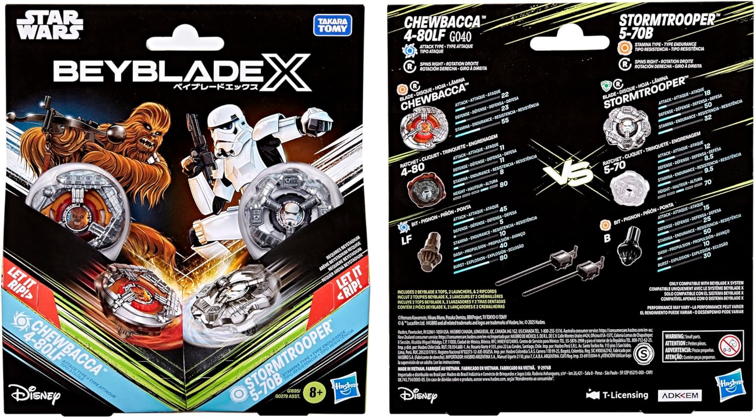 Thumbnail 5 de Chewbacca 4-80LF Beyblade X vs Stormtrooper 5-70B