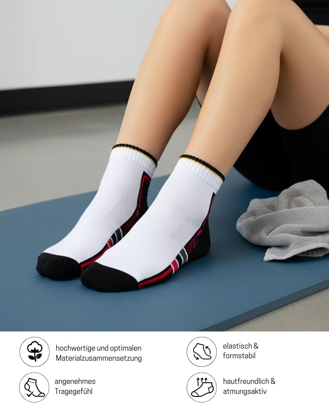 Thumbnail 4 de Sneaker Socken 6 Paar gepolstert