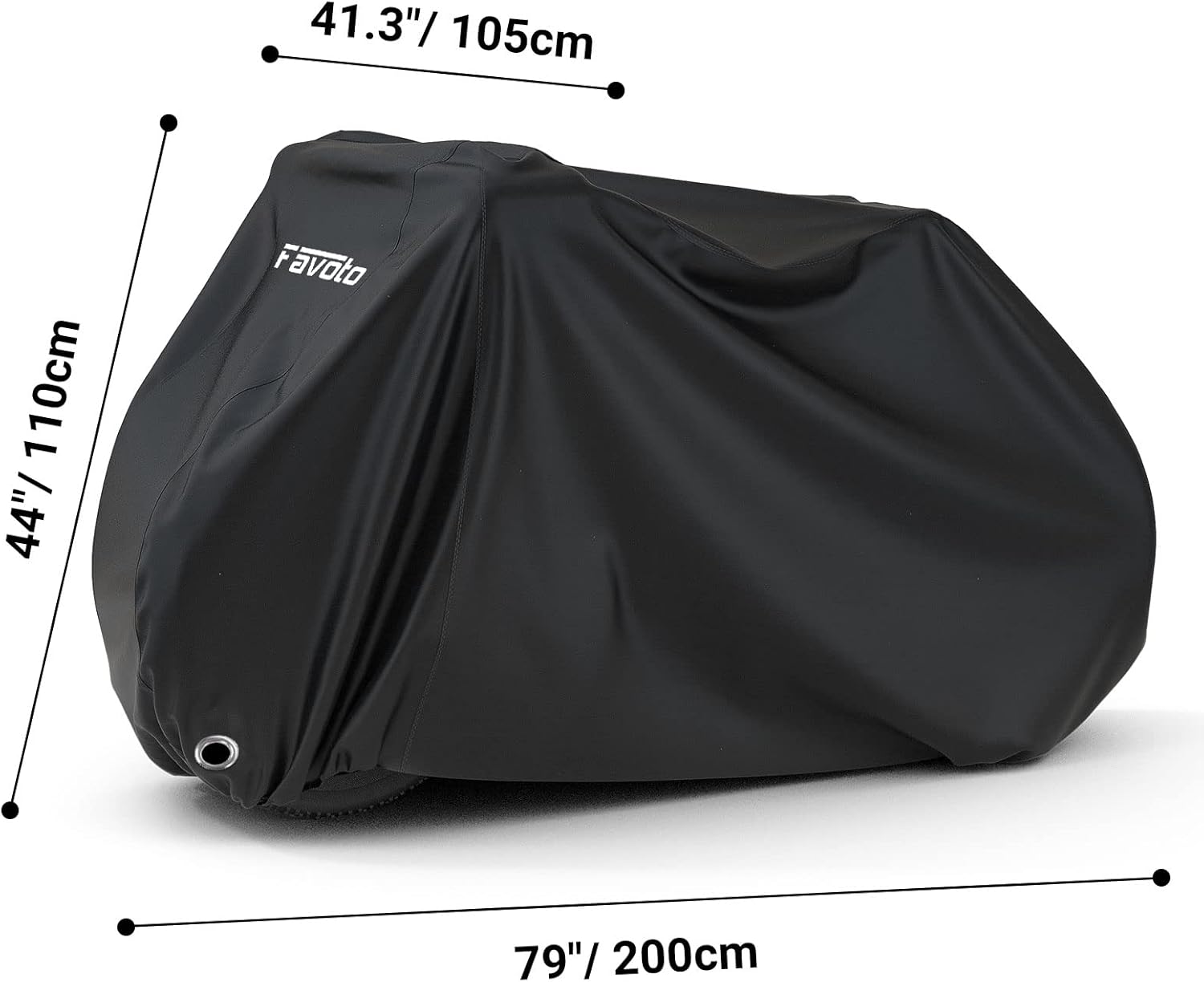 Thumbnail 5 de Favoto Housse de Vélo 2-3 Vélos – Protection Oxford 210D, 200x105x110cm, Noir