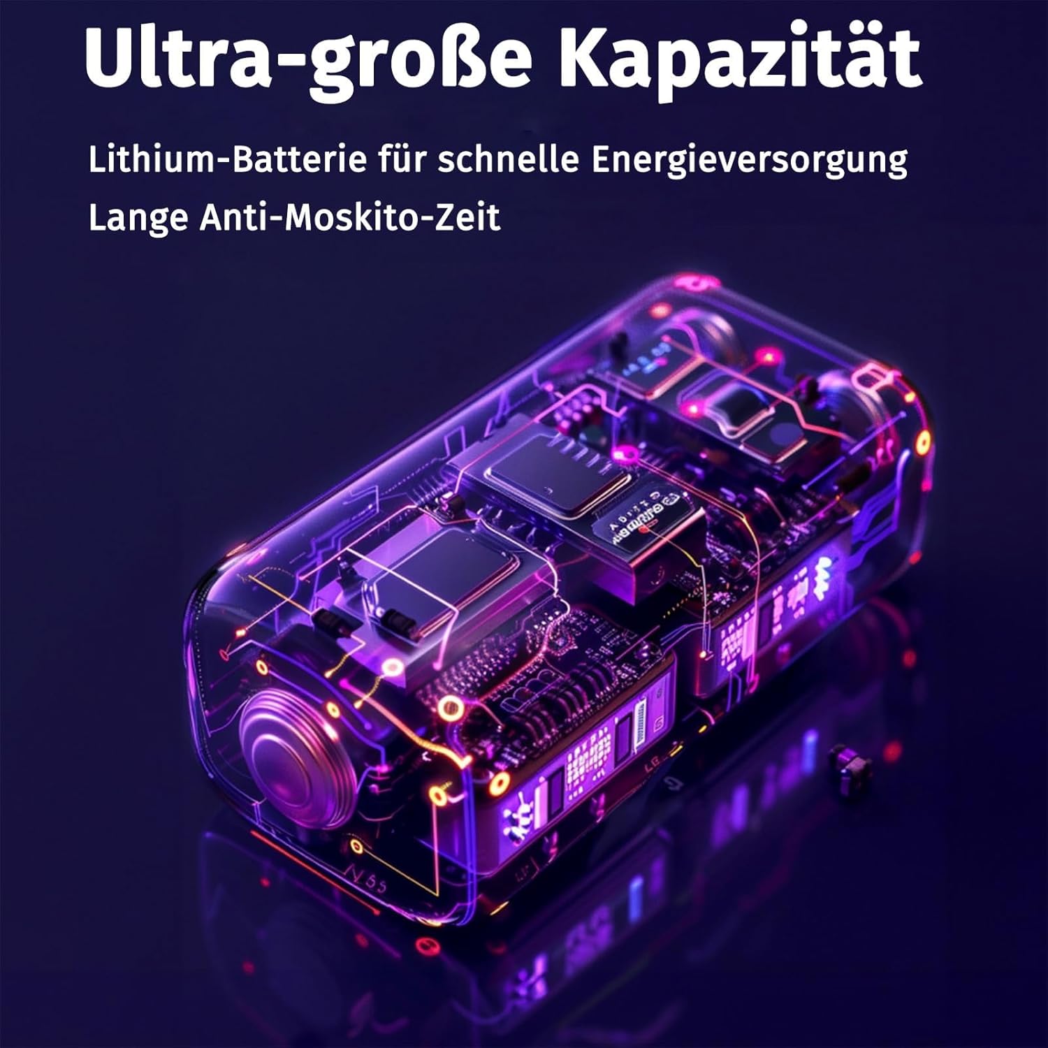 Detalle de Zapfie Mückenlampe: 3-in-1 Moskito-Löschgerät für Innen, Außen und Camping