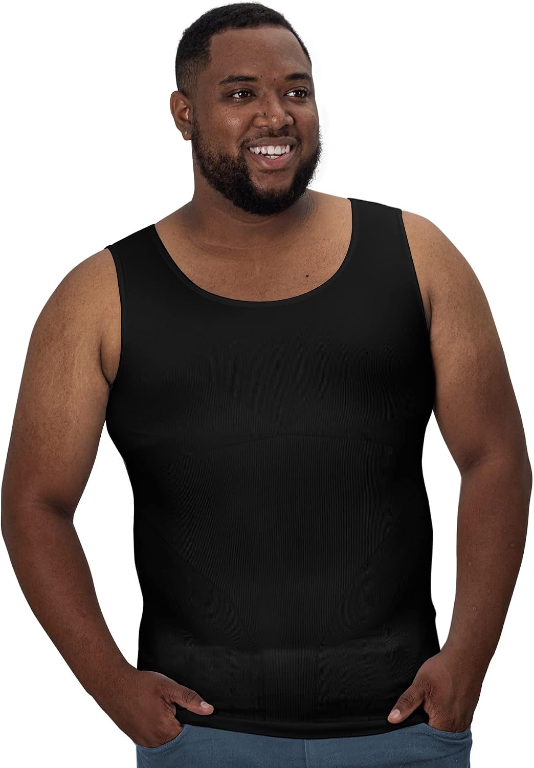 Thumbnail 1 de QORE LOGIQ Gynecomastia Compression Shirts for Men — Big & Tall Slimming Tank Top