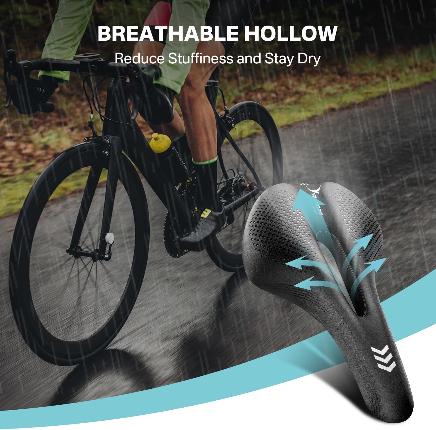 Detalle de YOUNGDO MTB Bike Saddle, 145 mm