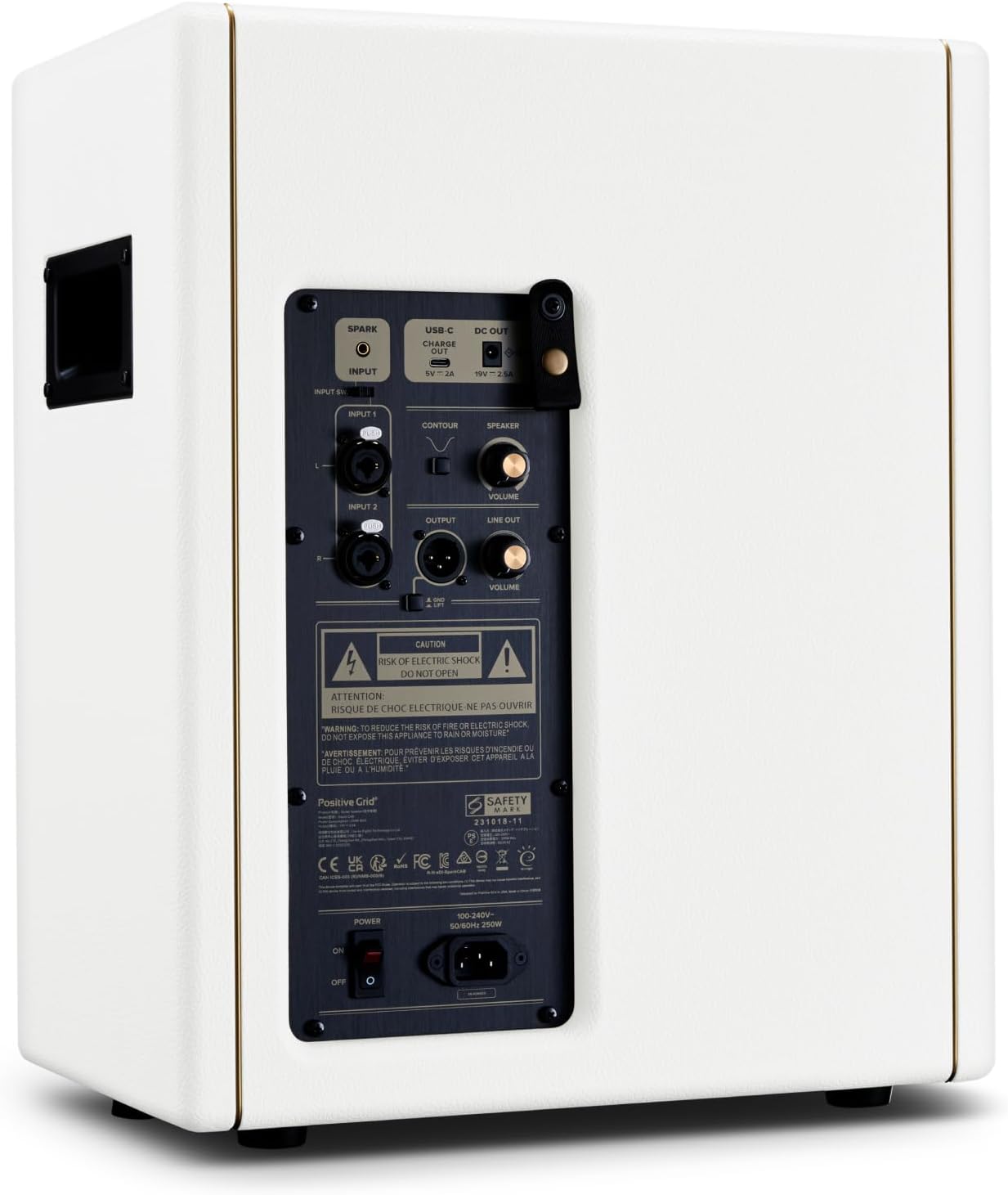 Thumbnail 6 de Positive Grid Spark CAB FRFR-högtalare, Pearl, 140 W och 10-tums woofer