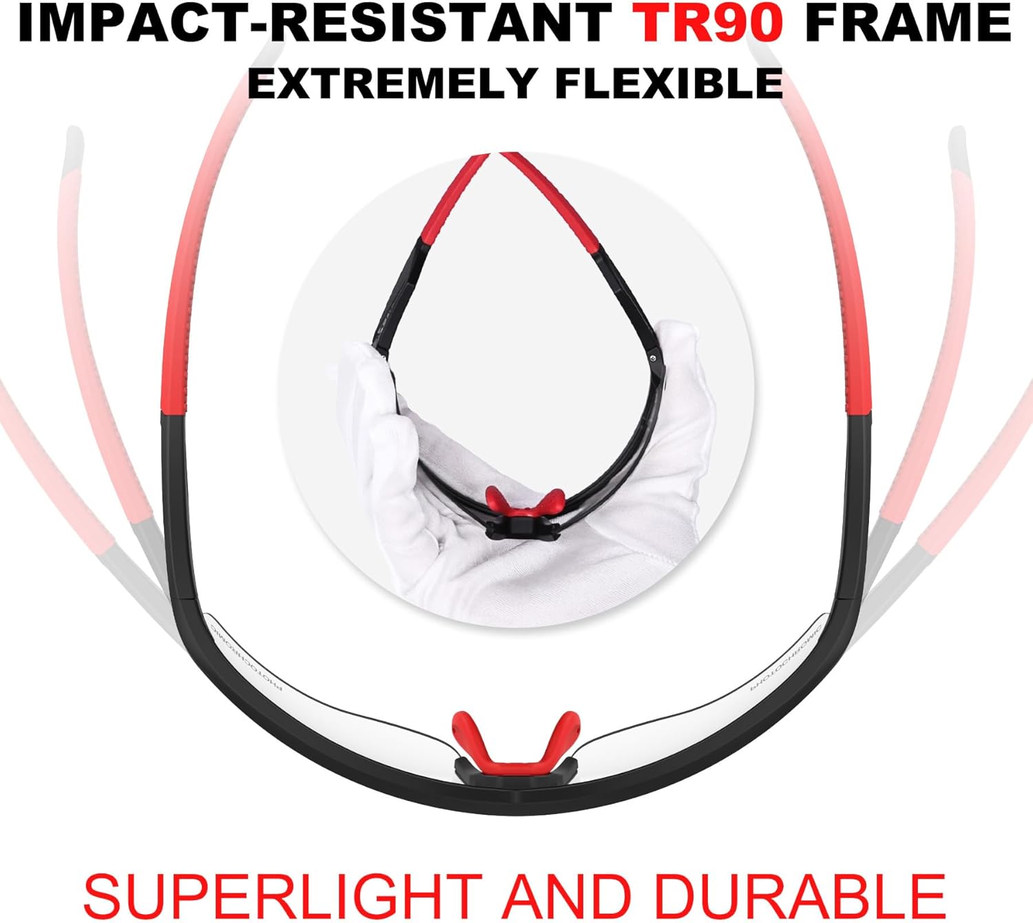 Thumbnail 6 de X-TIGER Occhiali Ciclismo Fotocromatici TR90: leggerezza, protezione UV400 e comfort per MTB e bici