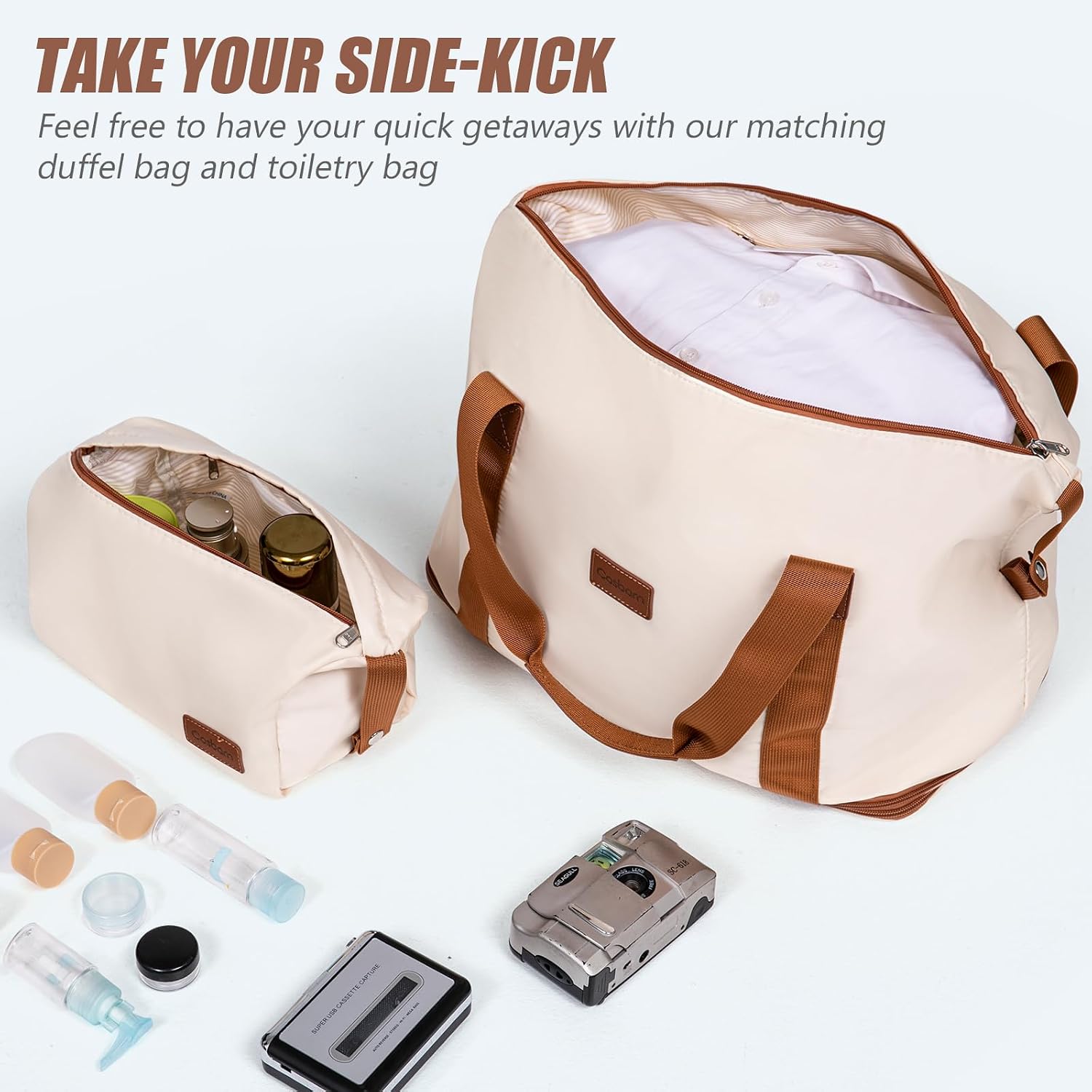 Thumbnail 4 de Cosbarn 5-Piece Luggage Set with Spinner Wheels in Rose Gold (20/24/28) – ABS Hardside, TSA Lock