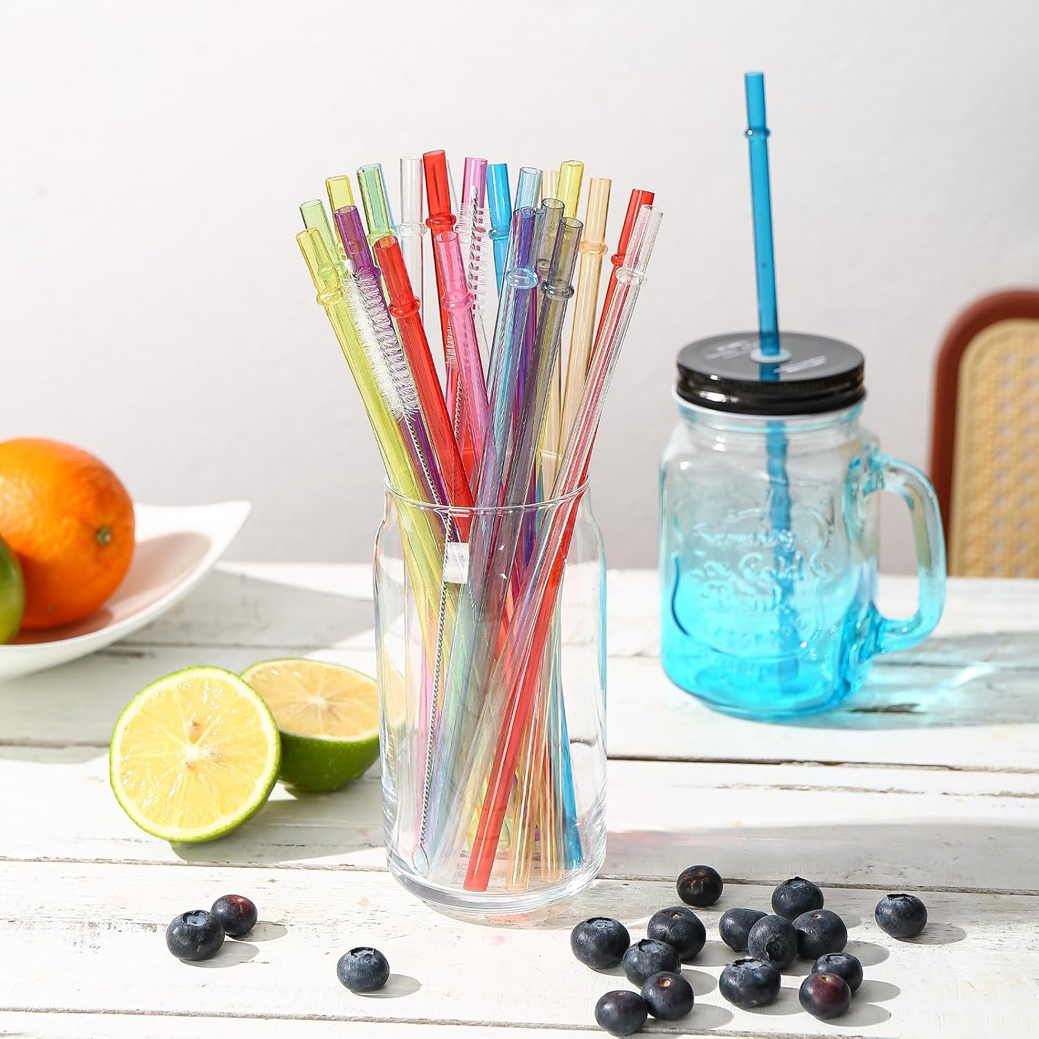 Thumbnail 4 de Breeze Sip Reusable Plastic Drinking Straws 9.05-Inch