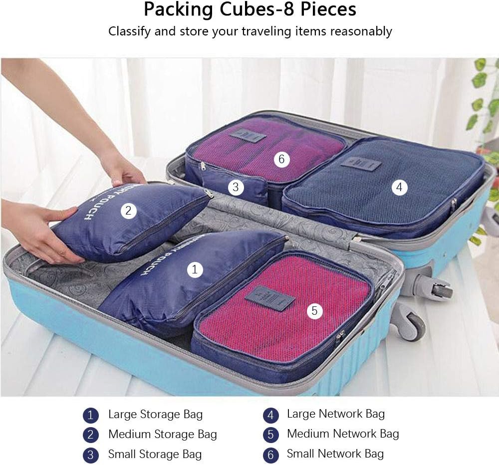 Thumbnail 2 de Vicloon Packing Cubes 8-piece travel set