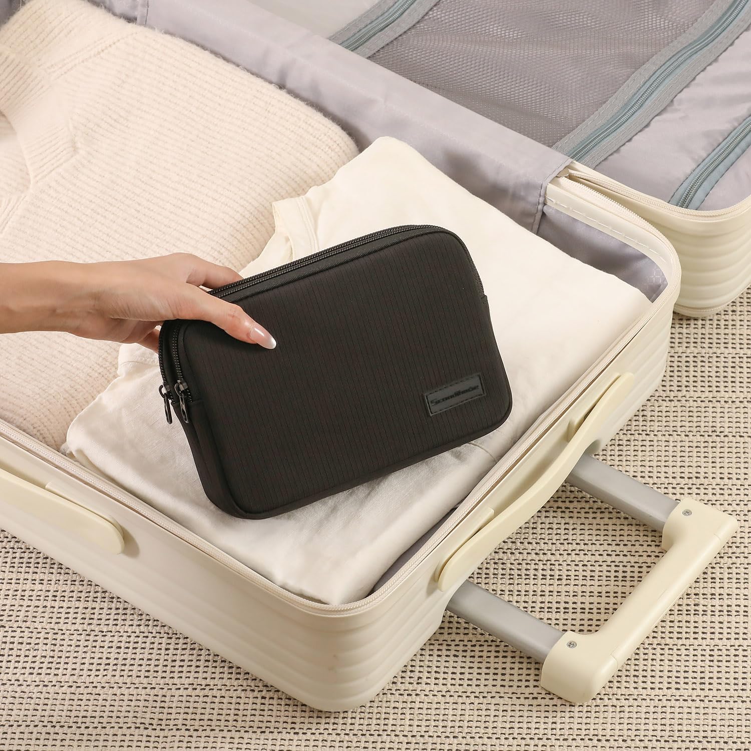 Thumbnail 6 de SEPWIK Travel Makeup Bag: Clear Waterproof PVC 2-in-1 Detachable Toiletry Organizer