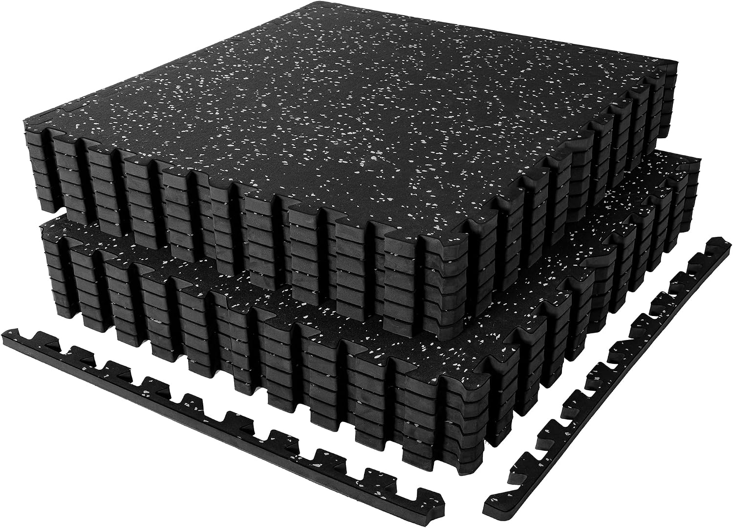 Detalle de SUPERJARE 1" Extra-Thick Rubber Top Exercise Mat
