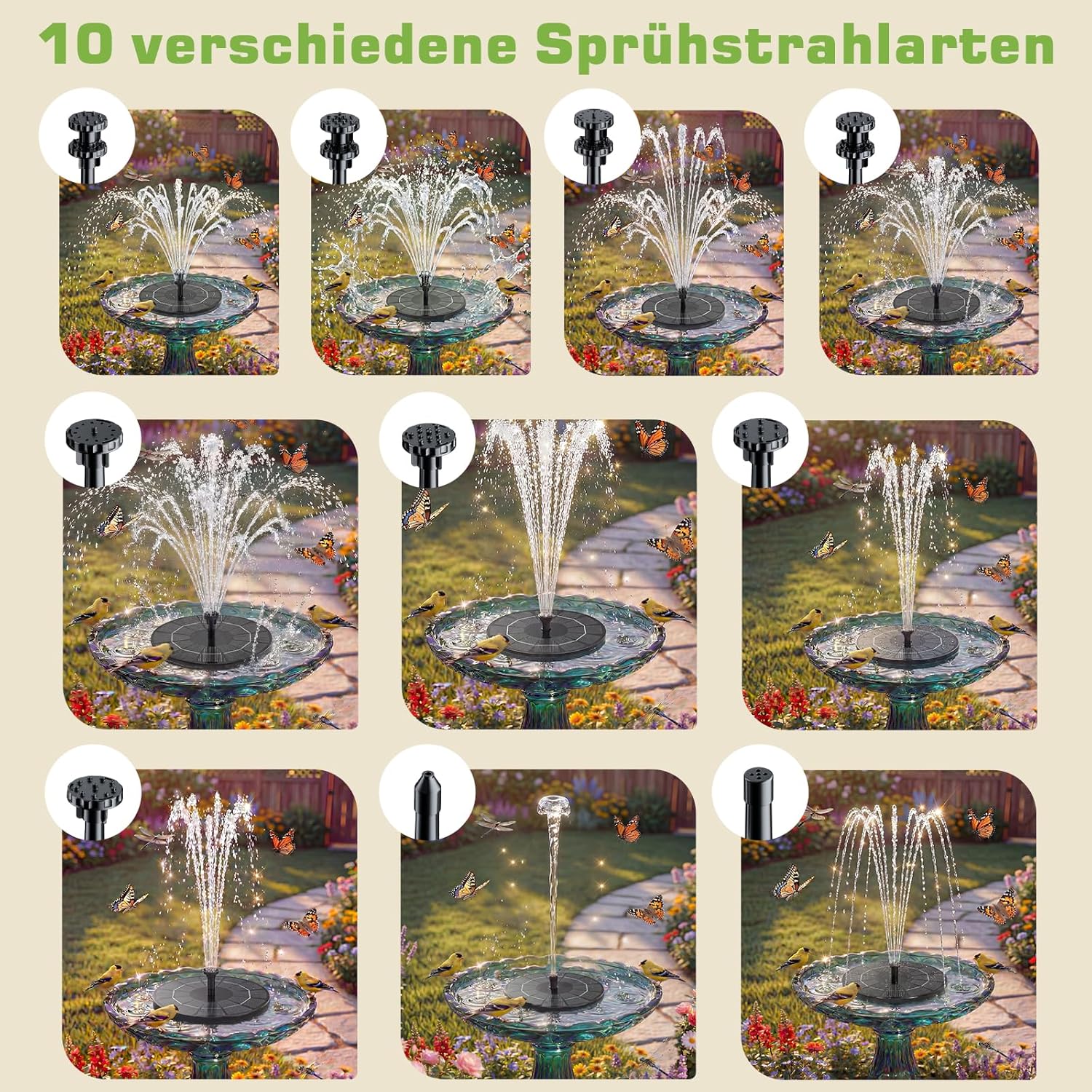 Detalle 2 de AISITIN Solar Springbrunnen 3,5 W
