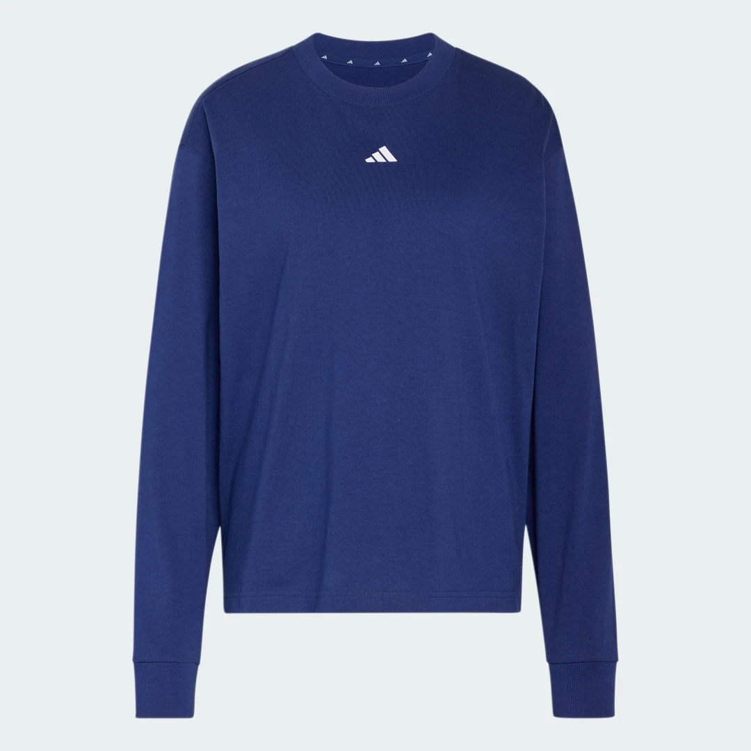 Detalle 2 de Camiseta manga larga 3 Stripes Studio Boyfriend de Adidas