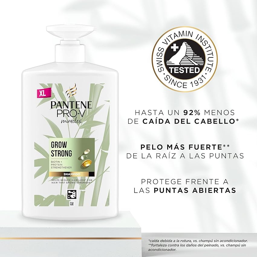 Detalle 2 de Pantene Pro-V Miracles Crecimiento Champú Fortificante 1L 💇♀
