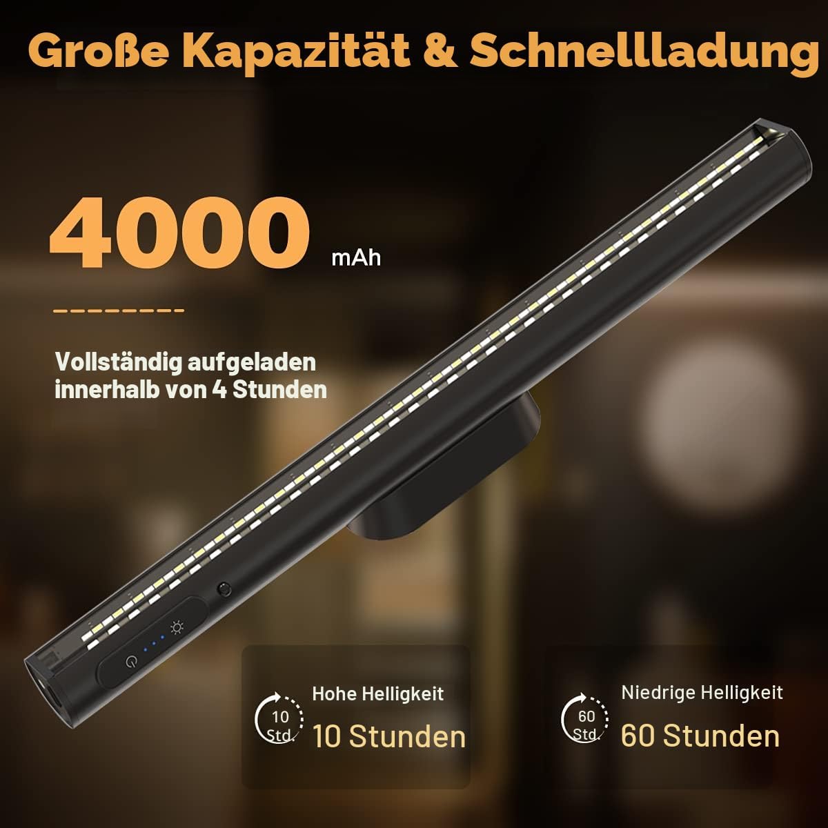 Detalle de bravzurg Unterbauleuchte LED 4000mAh 🔦