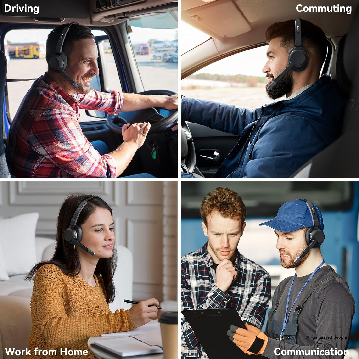 Thumbnail 5 de LEVN Trucker Headset Bluetooth V5.2 Noise-Cancelling