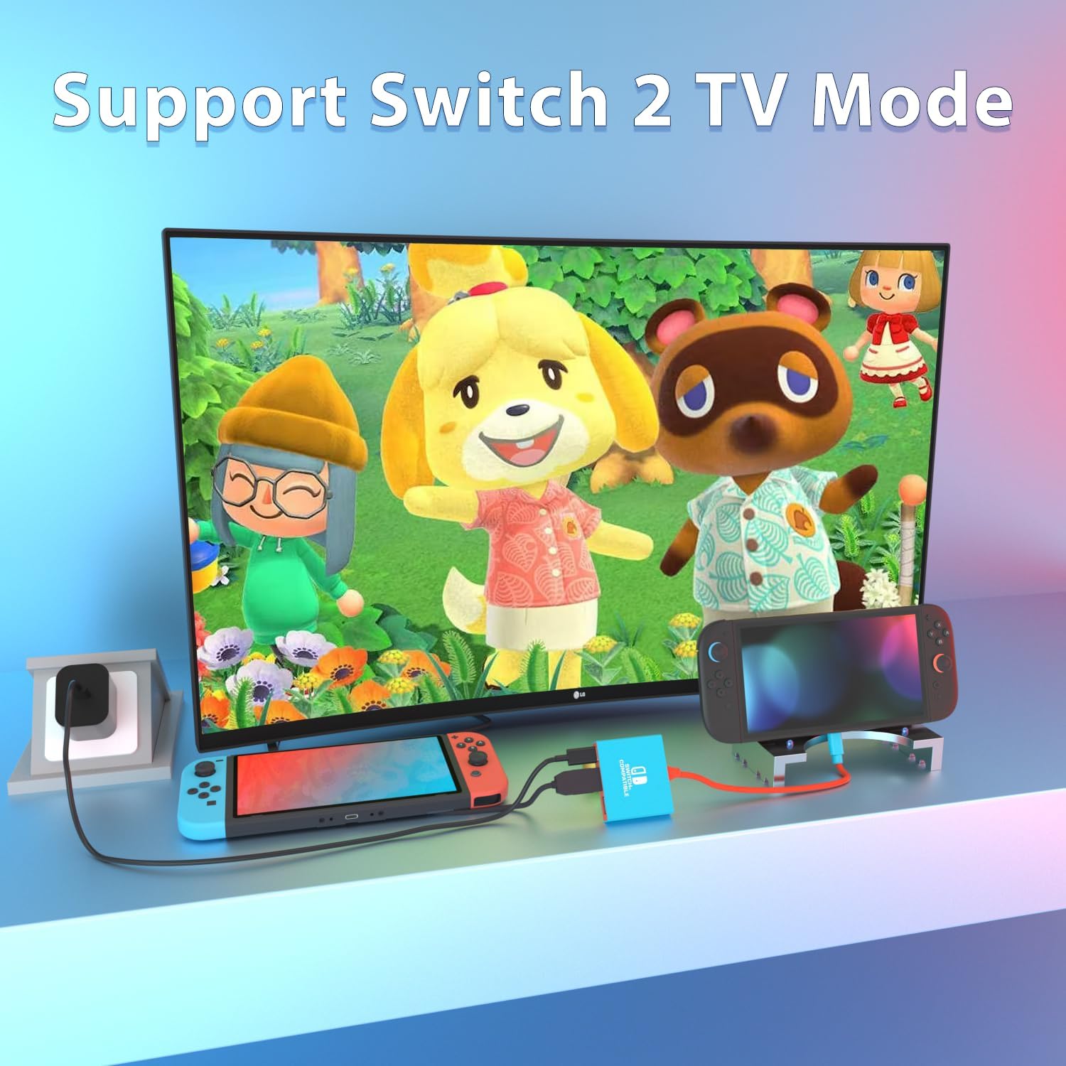 Detalle de pdobq Switch Dock Portable TV Adapter 4K/60Hz