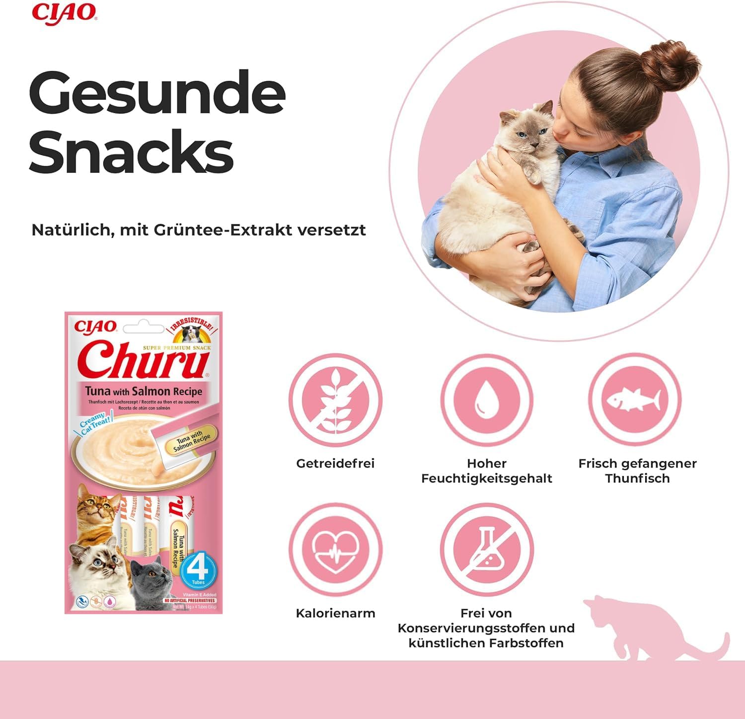 Detalle de INABA Churu Puree Katzenleckerlis 56 g