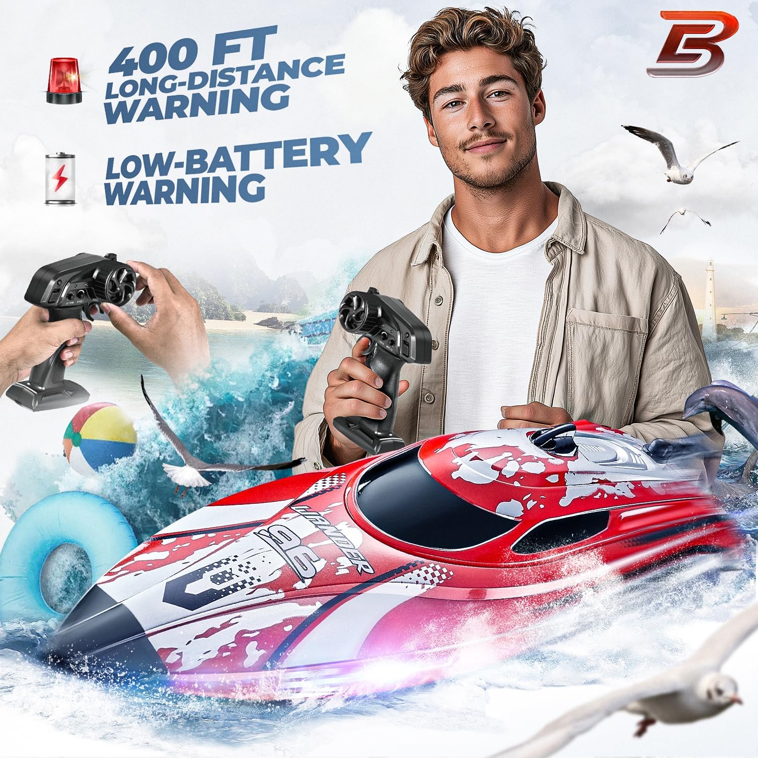 Thumbnail 3 de BEZGAR RC Boat 12-inch