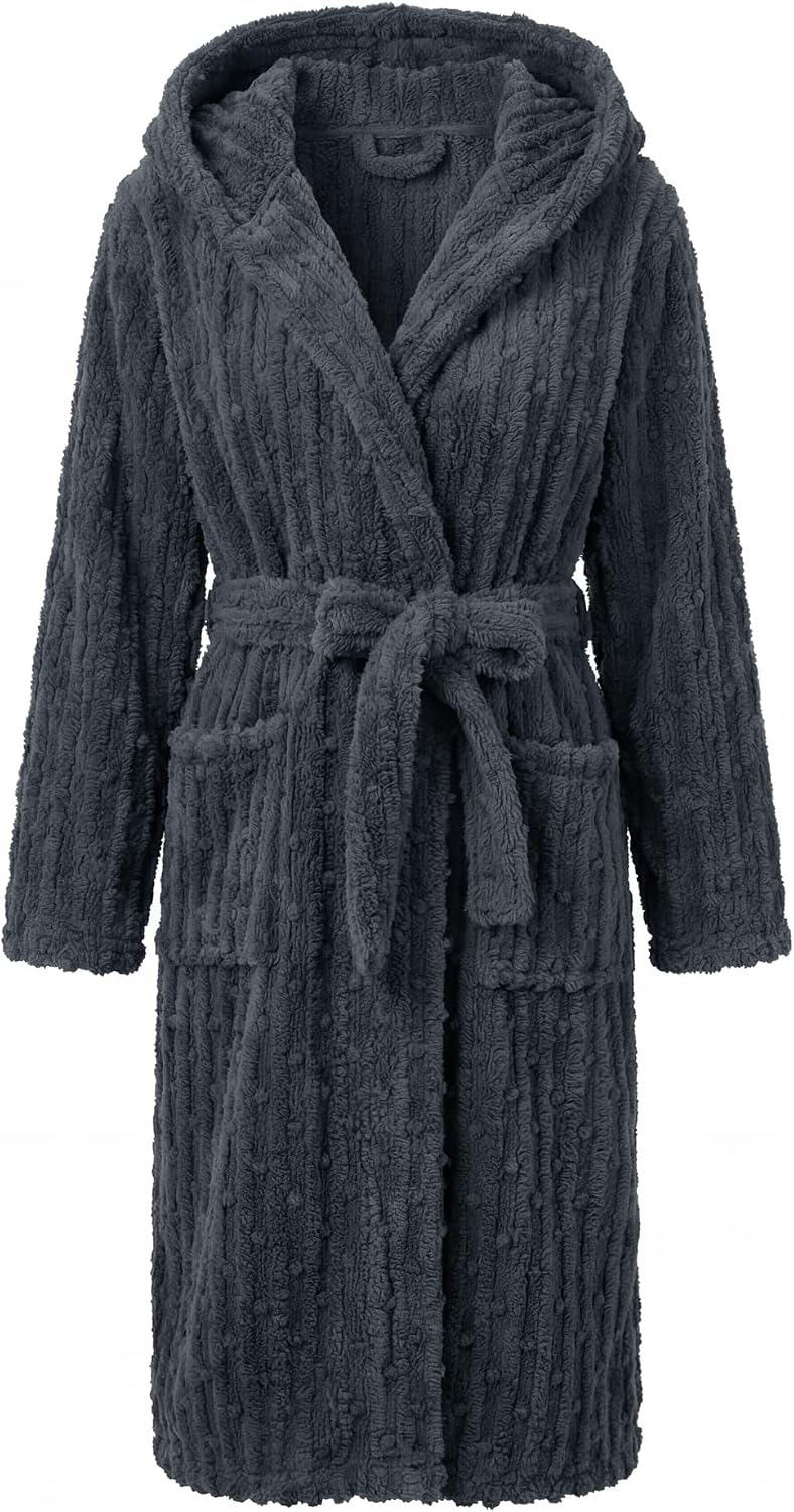 Detalle de HEARTNICE Women's Hooded Robe, Yellow