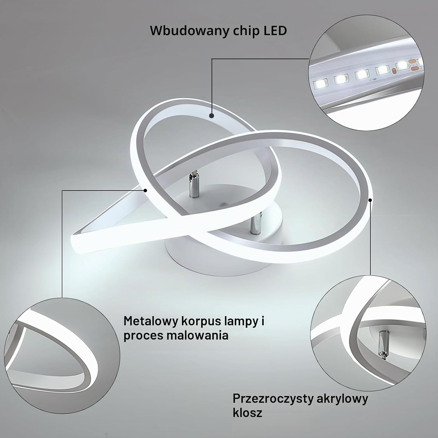 Thumbnail 2 de Comely lampa sufitowa LED w kształcie kwiatu, 30 W, 3375 lm, 6500 K