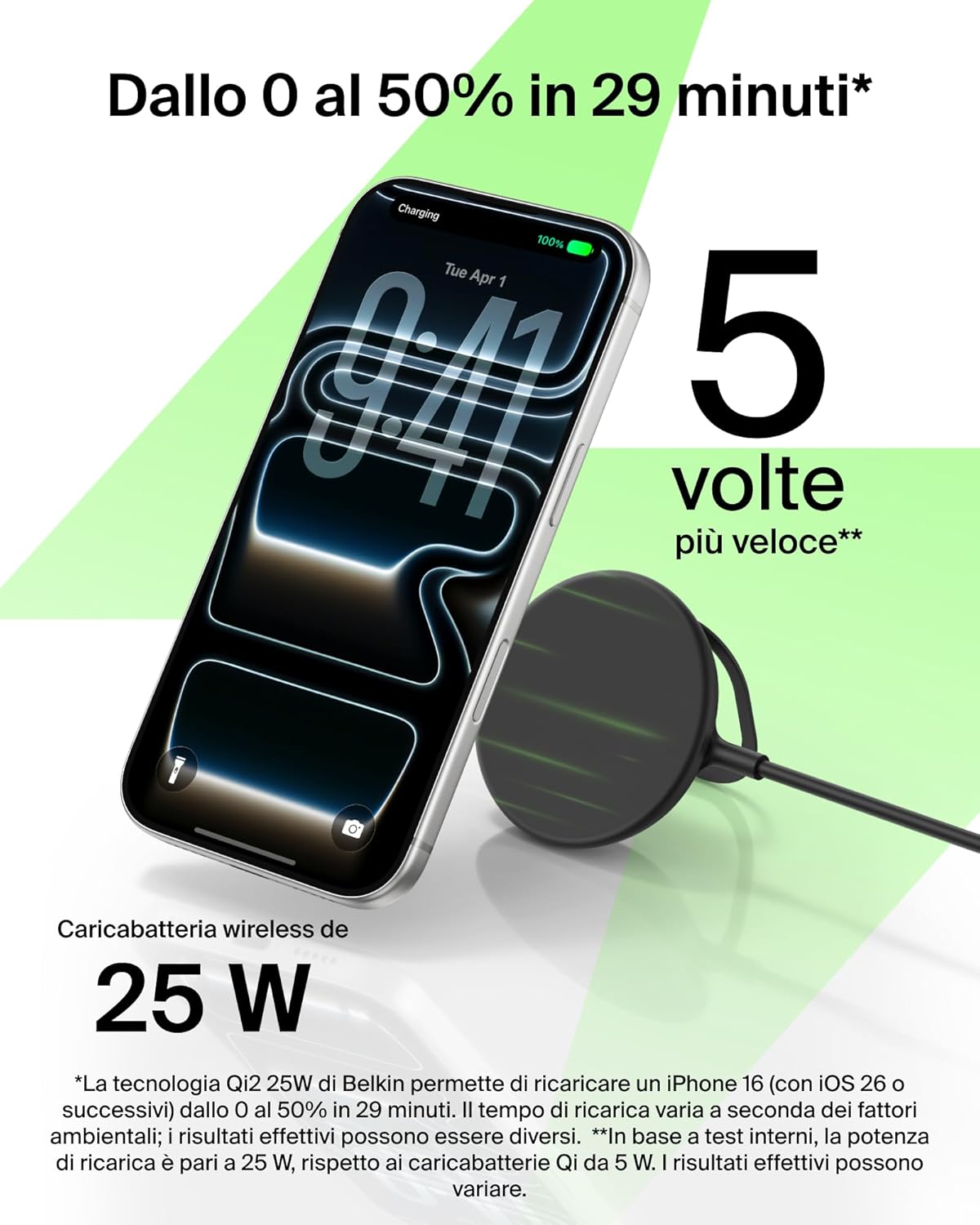 Thumbnail 2 de Belkin UltraCharge Caricatore Magnetico Qi2 25 W