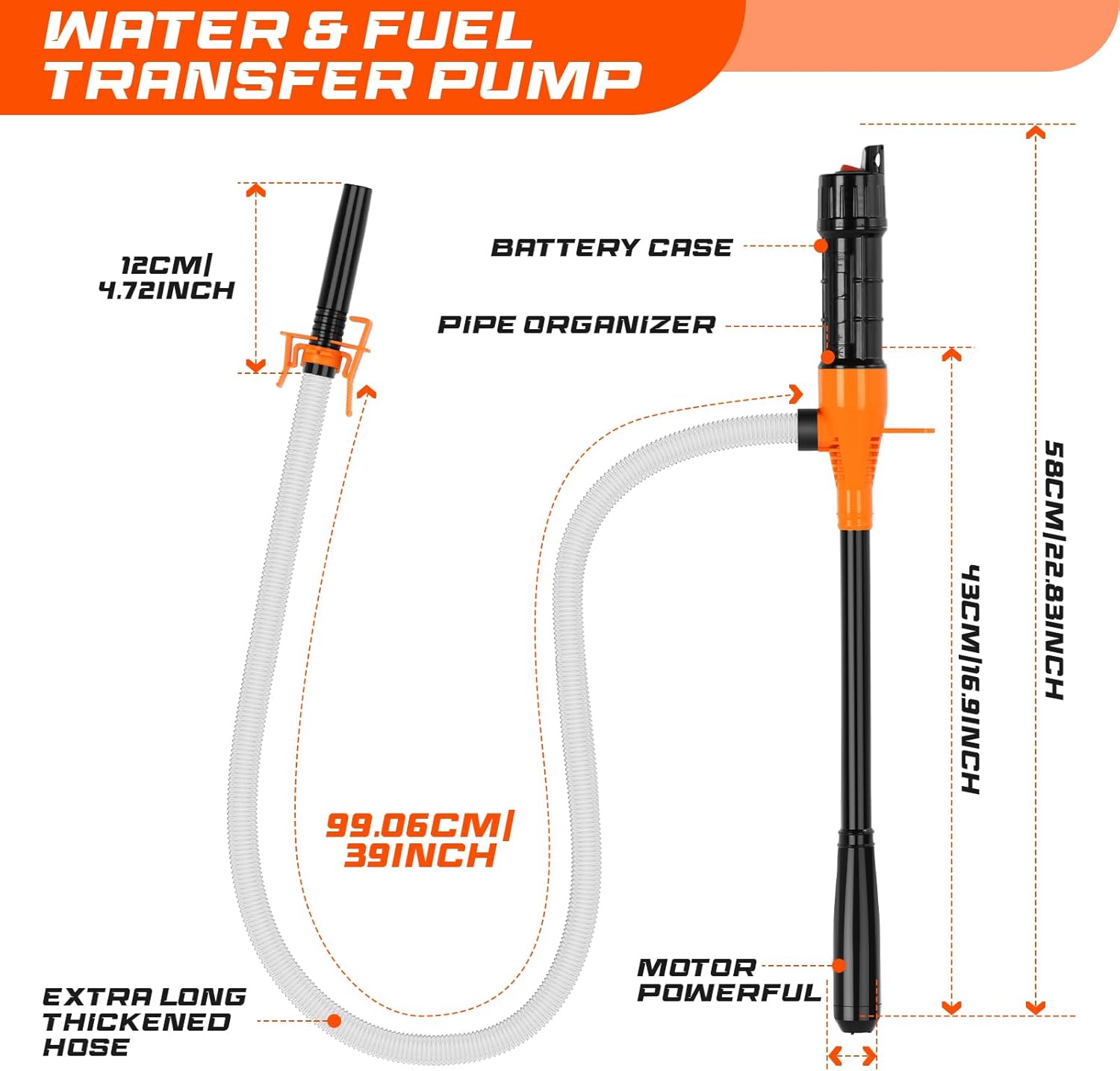 Detalle 2 de 3.2 GPM Portable Fuel Transfer Pump