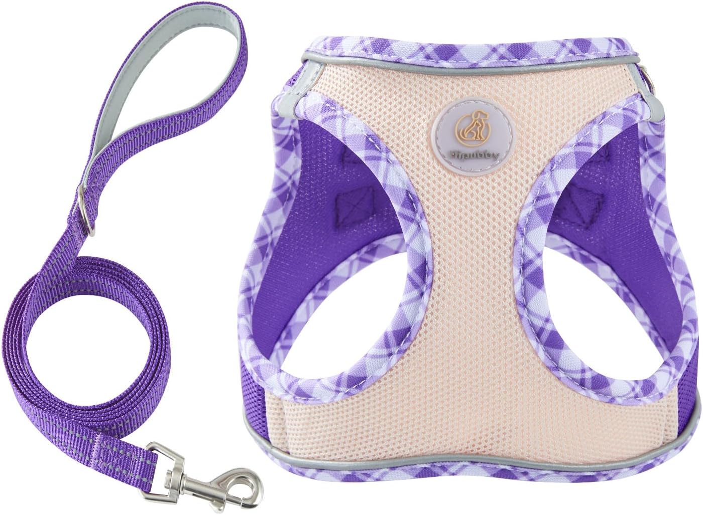 Detalle de Hipubby HB-Dog Harness XS Dog Harness and Leash Set, Reflective Mesh