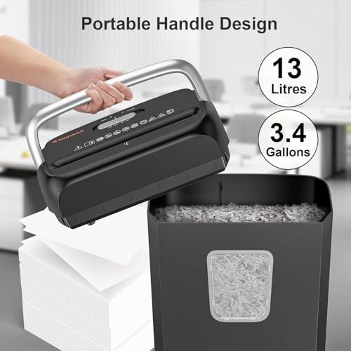 Thumbnail 4 de Bonsaii 6-Sheet Cross-Cut Compact Paper Shredder for Home Use