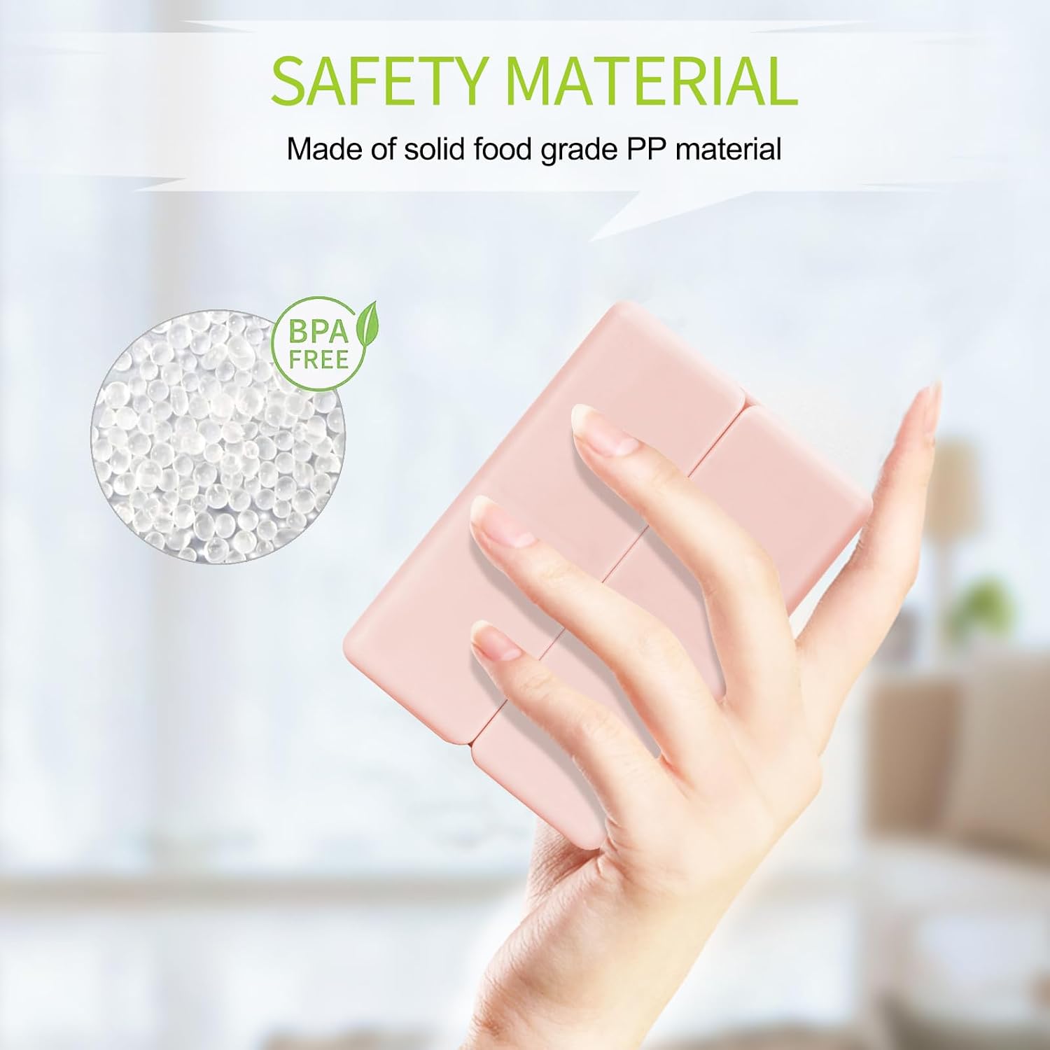 Thumbnail 1 de Simpolor 7 Day Pill Box Organiser – Large Capacity Folding Design in Pink