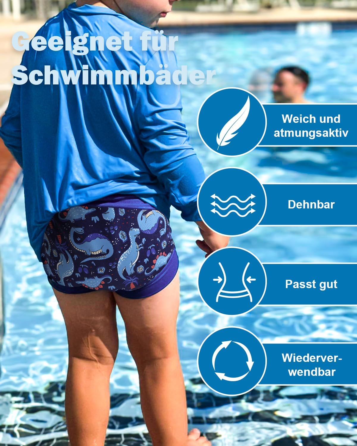 Thumbnail 2 de Schwimmwindel wiederverwendbar 3 Stück für Baby