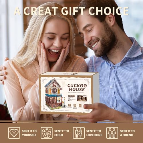 Thumbnail 7 de STRUCWOOD 3D Holzpuzzle: Kuckucksuhr Haus Kit – DIY Miniaturwelt aus Massivholz